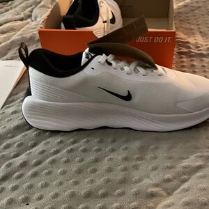 Nike White and Black Athletic Shoes